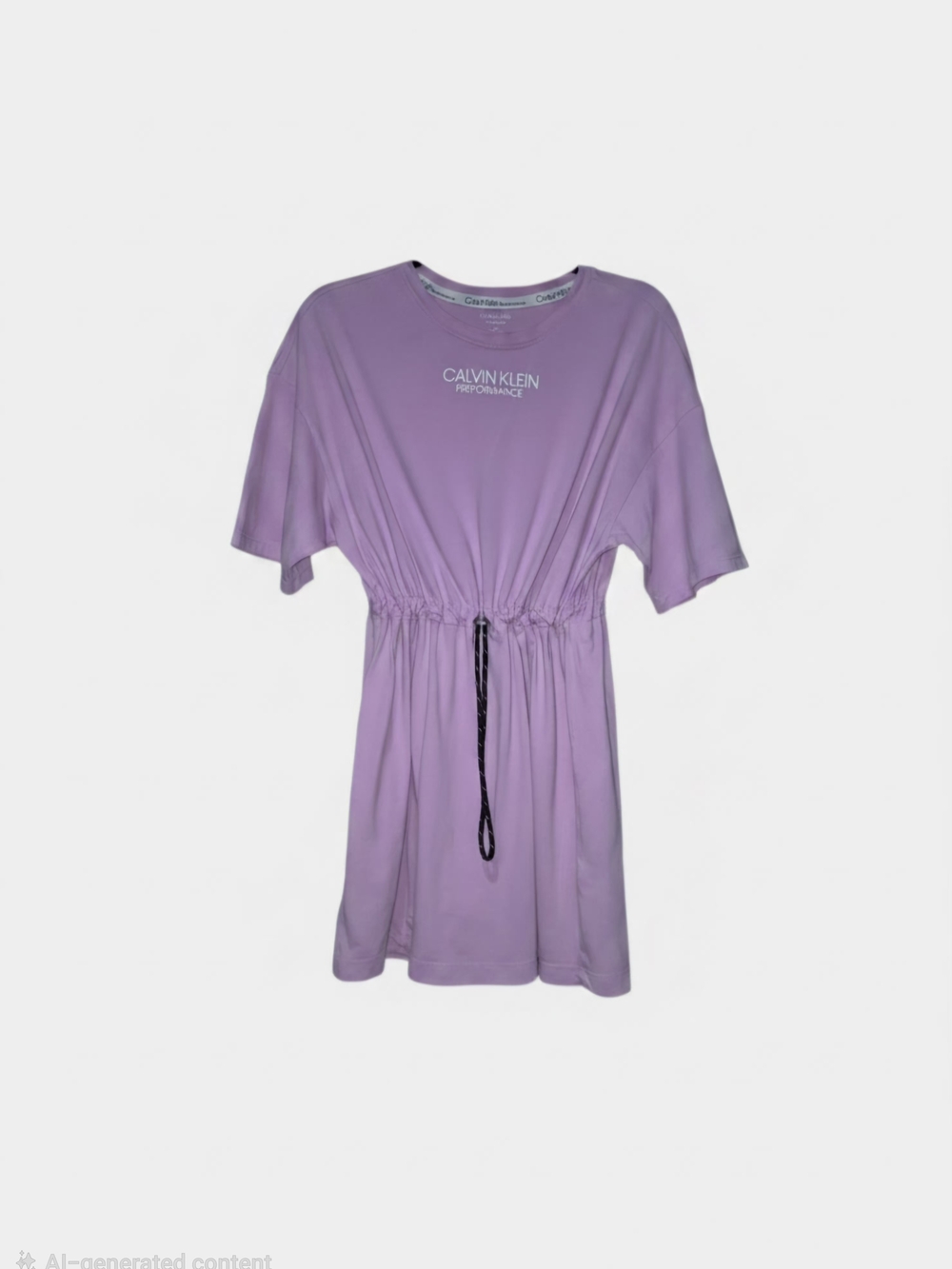 Calvin Klein Performance Lilac Drawstring Waist Tee